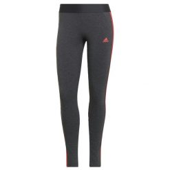 Legginsy treningowe damskie Adidas Loungewear Essentials 3-Stripes AeroReady. Czerwone legginsy damskie Adidas, xs, bez wzorów. Za 111.00 zł.
