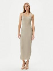 Marella Sukienka dzianinowa Porto1 2513321121 Beżowy Slim Fit. Brązowe sukienki damskie Marella, bez wzorów, z dzianiny, bez ramiączek. Za 1,169.00 zł.