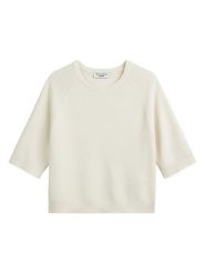 Marc O´Polo Sweter w kolorze kremowym rozmiar: M. Brązowe swetry klasyczne damskie m, z bawełny, bez kołnierzyka. Za 228.38 zł.