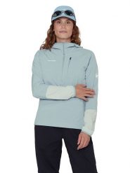 Mammut Kurtka funkcyjna "Madris Light ML" w kolorze błękitnym rozmiar: L. Niebieskie kurtki sportowe damskie Mammut, l, bez wzorów, z materiału, bez kaptura. Za 339.95 zł.