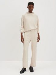 Someday Spodnie "Cisilia" w kolorze kremowym rozmiar: 42. Brązowe spodnie materiałowe damskie someday., bez wzorów, z materiału. Za 165.99 zł.