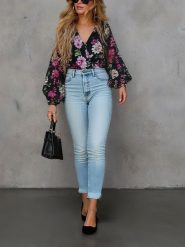 Milan Kiss Bluzka w kolorze czarno-różowym rozmiar: XL. Czarne bluzki damskie Milan Kiss, xl, bez wzorów, bez kołnierzyka, bez ramiączek. Za 126.99 zł.