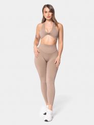 Carpatree Legginsy sportowe "Accolade" w kolorze beżowym rozmiar: S. Brązowe legginsy damskie Carpatree, s, bez wzorów. Za 127.65 zł.