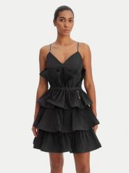 Fracomina Sukienka koktajlowa FQ26SD1007W83101 Czarny Regular Fit. Czarne sukienki damskie Fracomina, bez wzorów, z syntetyku, wizytowe, bez ramiączek. Za 1,189.00 zł.