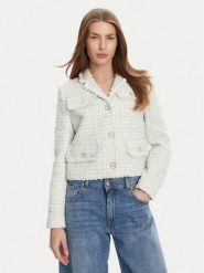 KARL LAGERFELD Marynarka A2W14024 Błękitny Regular Fit. Niebieskie marynarki i żakiety damskie KARL LAGERFELD, bez wzorów, z syntetyku. Za 929.99 zł.