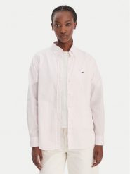 Tommy Jeans Koszula DW0DW22211 Różowy Regular Fit. Czerwone koszule damskie Tommy Jeans, m, bez wzorów, z bawełny, bez kołnierzyka, bez ramiączek. Za 369.99 zł.