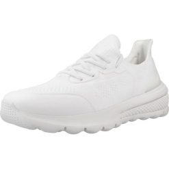 Tenisówki Geox Model D Spherica Actif Kolor Biały. Białe obuwie sportowe damskie Geox, z tkaniny, bez zapięcia, tenisowe. Za 409.99 zł.