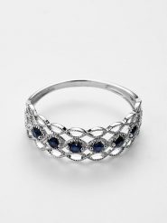 CARATELLI Złoty pierścionek "Pianosa" z szafirami rozmiar: 54. Niebieskie pierścionki damskie CARATELLI, z szafirem, złote. Za 957.29 zł.