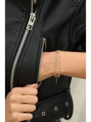 MOODE Bransoletka "Laurine" rozmiar: onesize. Żółte bransoletki damskie MOODE, ze stali. Za 43.99 zł.