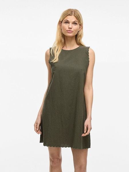 Vila Sukienka w kolorze khaki rozmiar: 40. Brązowe sukienki damskie Vila, bez wzorów, bez ramiączek. Za 65.54 zł.