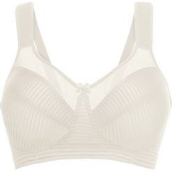 Biustonosz minimizer bez fiszbinów z wyściełanymi ramiączkami. Czarne biustonosze bonprix, bez wzorów. Za 64.99 zł.