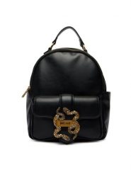 Just Cavalli Plecak 80RA4BA5 ZSA89 Czarny. Czarne plecaki Just Cavalli, bez wzorów, ze skóry. Za 909.99 zł.