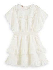 Scotch & Soda Sukienka w kolorze kremowym rozmiar: 36. Brązowe sukienki damskie Scotch & Soda, bez wzorów, z bawełny, bez ramiączek. Za 180.49 zł.