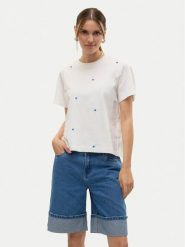 Vero Moda T-Shirt Solvei 10325318 Biały Regular Fit. Białe t-shirty damskie Vero Moda, m, bez wzorów, z bawełny, bez kołnierzyka. Za 49.99 zł.