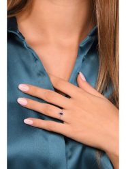 DIAMANTA Złoty pierścionek z diamentami rozmiar: 54. Niebieskie pierścionki damskie DIAMANTA, z diamentem, złote. Za 850.45 zł.