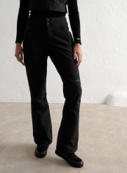 Damskie spodnie softshellowe, z polarem, hydrofobowe Stretch Thermo czarne. Czarne spodnie sportowe damskie Aim'n, na zimę, m, bez wzorów, z elastanu, narciarskie. Za 804.00 zł.