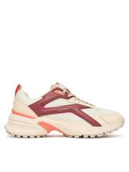 Calvin Klein Sneakersy Hike Run Ckstripe Mesh HW0HW03002 Beżowy jasny. Brązowe obuwie sportowe damskie Calvin Klein, z materiału, bez zapięcia. Za 410.99 zł.