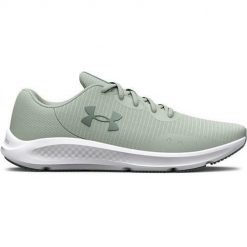 Buty treningowe damskie Under Armour Charged Pursuit 3 Tech. Zielone obuwie sportowe damskie Under Armour, z materiału, bez zapięcia, na fitness i siłownię. Za 166.00 zł.