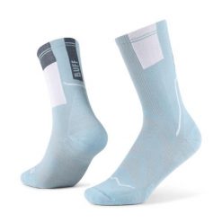 Skarpety biegowe Buff Coolnet Crew Sock CC. Niebieskie skarpetki damskie Buff, bez wzorów, z elastanu. Za 104.49 zł.