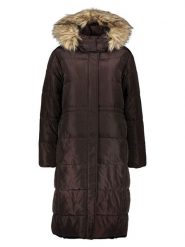 More & More Płaszcz zimowy w kolorze ciemnobrązowym rozmiar: 46. Brązowe płaszcze damskie More & More, na zimę, bez wzorów, z puchu, bez kaptura. Za 362.85 zł.