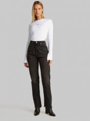CALVIN KLEIN JEANS Koszulka w kolorze białym rozmiar: L. Białe bluzki damskie Calvin Klein Jeans, l, bez wzorów, z jeansu, bez kołnierzyka, bez ramiączek. Za 118.56 zł.