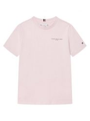 Tommy Hilfiger T-Shirt KS0KS00594 Różowy Regular Fit. Czerwone koszulki i t-shirty dziewczęce Tommy Hilfiger, bez wzorów, z bawełny, bez kołnierzyka, bez ramiączek. Za 99.99 zł.