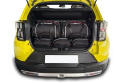 Torby Do Bagażnika Fiat Grande Panda Ev 2025+ 5Szt Kjust. Czarne torby podróżne KJUST, bez wzorów, z kauczuku. Za 1,581.00 zł.