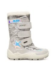 Primigi Śniegowce GORE-TEX 8881666 M Srebrny. Szare kozaki dziewczęce Primigi, bez wzorów, z gore-texu, bez obcasa, bez zapięcia. Za 489.99 zł.