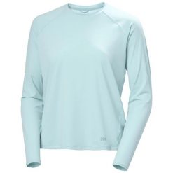 Bluza damska Helly Hansen Shine Solen Crew. Niebieskie bluzy damskie Helly Hansen, bez wzorów, bez kaptura. Za 342.50 zł.