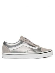 Vans Tenisówki Old Skool VN000D2VSLV1 Srebrny. Szare buty sportowe dziewczęce Vans, bez wzorów, ze skóry, bez zapięcia. Za 319.99 zł.