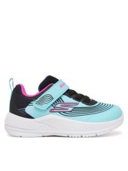 Skechers Sneakersy Microspec Advance 303575N/AQPR Niebieski. Niebieskie buty sportowe dziewczęce Skechers, bez wzorów, z materiału, bez zapięcia. Za 129.99 zł.
