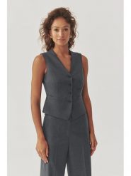 TATUUM Kamizelka "Ronita" w kolorze szarym rozmiar: 38. Szare kamizelki damskie TATUUM, bez wzorów, z wełny, bez kaptura. Za 249.76 zł.