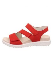 Legero Skórzane sandały "Move" w kolorze czerwonym rozmiar: 37. Czerwone sandały damskie Legero, bez wzorów, z otwartym noskiem, bez obcasa, bez zapięcia. Za 209.95 zł.