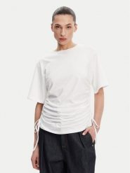 French Connection T-Shirt 76YAF Biały Regular Fit. Białe t-shirty damskie French Connection, xl, bez wzorów, z bawełny, bez kołnierzyka. Za 129.99 zł.