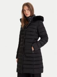 Geox Płaszcz zimowy Bettanie W5626H-T3122 F9000 Czarny Regular Fit. Czarne płaszcze damskie Geox, na zimę, bez wzorów, z syntetyku, bez kaptura. Za 1,349.00 zł.