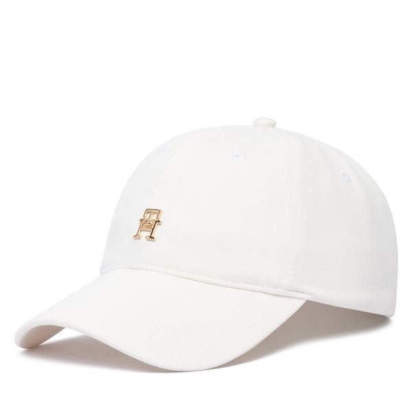 Czapka z daszkiem Tommy Hilfiger. Białe czapki z daszkiem damskie Tommy Hilfiger, bez wzorów. Za 168.99 zł.