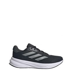 Buty Response. Czarne obuwie sportowe damskie Adidas, z materiału, bez zapięcia, do biegania. Za 297.55 zł.