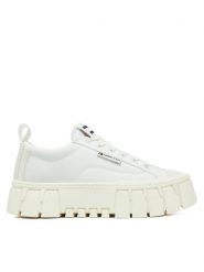 Tommy Jeans Trampki EN0EN02793 Biały. Białe trampki damskie Tommy Jeans, bez wzorów, z jeansu, bez zapięcia. Za 219.99 zł.