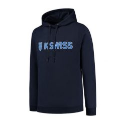 Bluza z kapturem K-Swiss Essentials. Niebieskie bluzy damskie K-SWISS, uniwersalny, bez wzorów, z materiału, z kapturem. Za 239.50 zł.