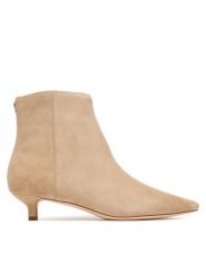 LAUREN RALPH LAUREN Botki Frncsa Bt Hl Bo Bte 802P15722001 Beżowy. Brązowe botki damskie Lauren Ralph Lauren, ze skóry, bez obcasa, na szpilce, bez zapięcia. Za 949.99 zł.