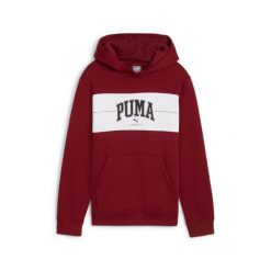 Młodzieżowa bluza z kapturem PUMA SQUAD PUMA Intense Red. Czerwona bluzy damskie Puma, m, bez wzorów, z dzianiny, z kapturem. Za 109.00 zł.