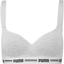 Stanik damski sportowy Puma Padded Top 1P Hang. Szare koszulki sportowe damskie Puma, l, bez wzorów, bez ramiączek, na jogę i pilates. Za 95.00 zł.