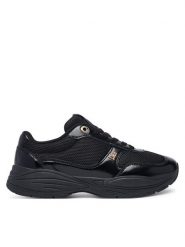 Tommy Hilfiger Sneakersy Modern Runner Shiny Leather FW0FW09413 Czarny. Czarne obuwie sportowe damskie Tommy Hilfiger, ze skóry, bez zapięcia. Za 489.99 zł.