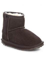 EMU Australia Śniegowce Wallaby Mini K10103 Brązowy. Brązowe kozaki dziewczęce EMU Australia, bez wzorów, ze skóry, bez obcasa, bez zapięcia. Za 349.99 zł.