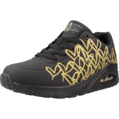 Buty do chodzenia damskie Skechers 177975BKGD. Czarne obuwie sportowe damskie Skechers, z materiału, bez zapięcia, trekkingowe. Za 623.00 zł.
