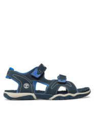 Timberland Sandały Adventure Seeker TB0A1O5H431 Granatowy. Niebieskie sandały chłopięce Timberland, ze skóry, bez zapięcia. Za 249.99 zł.