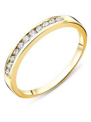 Diamant Exquis Złoty pierścionek z diamentami rozmiar: 56. Żółte pierścionki damskie Diamant Exquis, z diamentem, złote. Za 2,328.17 zł.