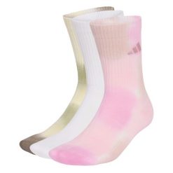 Skarpety Tie-Dye 3 Pairs. Białe skarpetki damskie Adidas, bez wzorów, z bawełny. Za 99.95 zł.