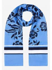 More & More Szal w kolorze granatowo-biało-błękitnym - 180 x 70 cm rozmiar: onesize. Białe szaliki damskie More & More, bez wzorów, z materiału. Za 34.99 zł.