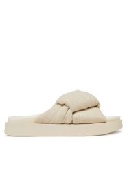 Inuikii Klapki Oversized Linken Knot-147 1028 Écru. Klapki damskie Inuikii, bez wzorów, z materiału, bez obcasa, bez zapięcia. Za 559.99 zł.